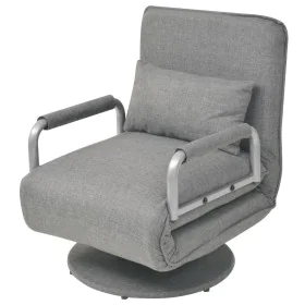 Swivel chair and sofa bed light gray fabric by vidaXL, Armchairs - Ref: Foro24-244666, Price: 249,78 €, Discount: %