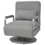 Silla giratoria y sofá cama tela gris claro de vidaXL, Sillones - Ref: Foro24-244666, Precio: 249,78 €, Descuento: %
