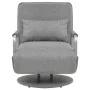 Silla giratoria y sofá cama tela gris claro de vidaXL, Sillones - Ref: Foro24-244666, Precio: 249,78 €, Descuento: %