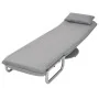 Silla giratoria y sofá cama tela gris claro de vidaXL, Sillones - Ref: Foro24-244666, Precio: 249,78 €, Descuento: %