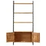 Estantería de 4 niveles madera maciza de acacia 80x30x180 cm de vidaXL, Librerías y estanterías - Ref: Foro24-284420, Precio:...