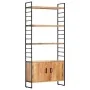 Estantería de 4 niveles madera maciza de acacia 80x30x180 cm de vidaXL, Librerías y estanterías - Ref: Foro24-284420, Precio:...