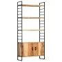 Estantería de 4 niveles madera maciza de acacia 80x30x180 cm de vidaXL, Librerías y estanterías - Ref: Foro24-284420, Precio:...