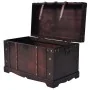 Baúl vintage de madera 66x38x40 cm de vidaXL, Baúles de almacenamiento - Ref: Foro24-245478, Precio: 117,41 €, Descuento: %