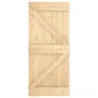 Schiebetür mit Beschlägen aus massivem Kiefernholz, 90 x 210 cm von vidaXL, Türen - Ref: Foro24-3203214, Preis: 196,90 €, Rab...