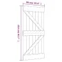 Puerta corredera con herrajes madera maciza de pino 90x210 cm de vidaXL, Puertas - Ref: Foro24-3203214, Precio: 196,90 €, Des...