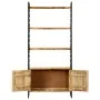 Estantería de 4 niveles madera de mango rugosa 80x30x180 cm de vidaXL, Librerías y estanterías - Ref: Foro24-284422, Precio: ...