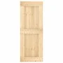 Schiebetür mit Beschlägen aus massivem Kiefernholz 80x210 cm von vidaXL, Türen - Ref: Foro24-3203220, Preis: 198,98 €, Rabatt: %