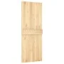 Schiebetür mit Beschlägen aus massivem Kiefernholz 80x210 cm von vidaXL, Türen - Ref: Foro24-3203220, Preis: 198,98 €, Rabatt: %