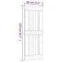 Schiebetür mit Beschlägen aus massivem Kiefernholz 80x210 cm von vidaXL, Türen - Ref: Foro24-3203220, Preis: 198,98 €, Rabatt: %
