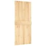 Schiebetür mit Beschlägen aus massivem Kiefernholz, 90 x 210 cm von vidaXL, Türen - Ref: Foro24-3203218, Preis: 190,91 €, Rab...