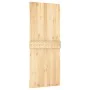 Puerta corredera con herrajes madera maciza de pino 85x210 cm de vidaXL, Puertas - Ref: Foro24-3203225, Precio: 198,78 €, Des...