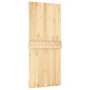 Schiebetür mit Beschlägen aus massivem Kiefernholz, 90 x 210 cm von vidaXL, Türen - Ref: Foro24-3203226, Preis: 207,07 €, Rab...
