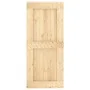 Puerta corredera con herrajes madera maciza de pino 90x210 cm de vidaXL, Puertas - Ref: Foro24-3203222, Precio: 206,99 €, Des...