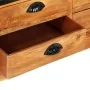 Estantería de 4 niveles 6 cajones madera de mango 122x36x181 cm de vidaXL, Librerías y estanterías - Ref: Foro24-284423, Prec...