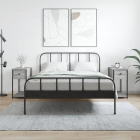 Mesitas noche 2 uds madera ingeniería gris Sonoma 30x60x60 cm de vidaXL, Mesitas de noche - Ref: Foro24-826060, Precio: 64,02...