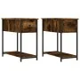 Nightstands 2 pcs engineered wood smoked oak 30x60x60 cm by vidaXL, Nightstands - Ref: Foro24-826058, Price: 46,32 €, Discoun...