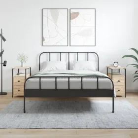 Mesitas noche 2 uds madera ingeniería roble Sonoma 30x60x60 cm de vidaXL, Mesitas de noche - Ref: Foro24-826066, Precio: 102,...