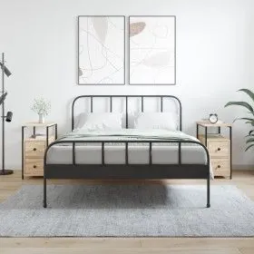 Nachttische, 2 Stück, Holzwerkstoff, Sonoma-Eiche, 30 x 60 x 60 cm von vidaXL, Nachttische - Ref: Foro24-826066, Preis: 102,8...
