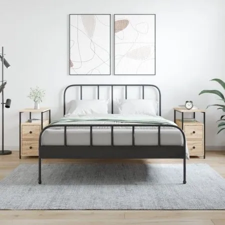 Nachttische, 2 Stück, Holzwerkstoff, Sonoma-Eiche, 30 x 60 x 60 cm von vidaXL, Nachttische - Ref: Foro24-826066, Preis: 102,8...