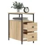 Nachttische, 2 Stück, Holzwerkstoff, Sonoma-Eiche, 30 x 60 x 60 cm von vidaXL, Nachttische - Ref: Foro24-826066, Preis: 102,8...