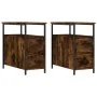 Nightstands 2 pcs engineered wood smoked oak 30x60x60 cm by vidaXL, Nightstands - Ref: Foro24-826068, Price: 64,49 €, Discoun...