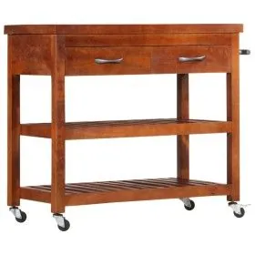 Massivholz Akazien Küchenwagen 100x48x89 cm von vidaXL, Küchen- und Speisewagen - Ref: Foro24-282753, Preis: 271,84 €, Rabatt: %
