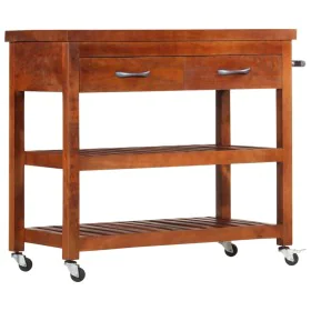 Solid acacia wood kitchen cart 100x48x89 cm by vidaXL, Kitchen and dining carts - Ref: Foro24-282753, Price: 271,84 €, Discou...