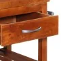 Carrito de cocina de madera maciza de acacia 100x48x89 cm de vidaXL, Carros de cocina y comedor - Ref: Foro24-282753, Precio:...