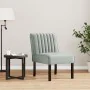 Silla tapizada de terciopelo gris claro de vidaXL, Sillas poltrona - Ref: Foro24-352451, Precio: 78,53 €, Descuento: %