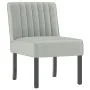 Silla tapizada de terciopelo gris claro de vidaXL, Sillas poltrona - Ref: Foro24-352451, Precio: 78,53 €, Descuento: %