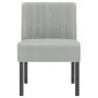 Silla tapizada de terciopelo gris claro de vidaXL, Sillas poltrona - Ref: Foro24-352451, Precio: 78,53 €, Descuento: %