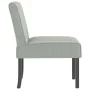 Silla tapizada de terciopelo gris claro de vidaXL, Sillas poltrona - Ref: Foro24-352451, Precio: 78,53 €, Descuento: %