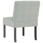 Silla tapizada de terciopelo gris claro de vidaXL, Sillas poltrona - Ref: Foro24-352451, Precio: 78,53 €, Descuento: %