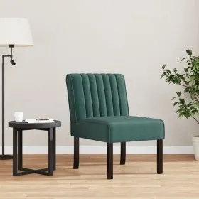 Dark green velvet upholstered chair by vidaXL, Easy chairs - Ref: Foro24-352453, Price: 81,69 €, Discount: %