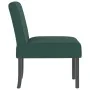 Silla tapizada de terciopelo verde oscuro de vidaXL, Sillas poltrona - Ref: Foro24-352453, Precio: 81,69 €, Descuento: %