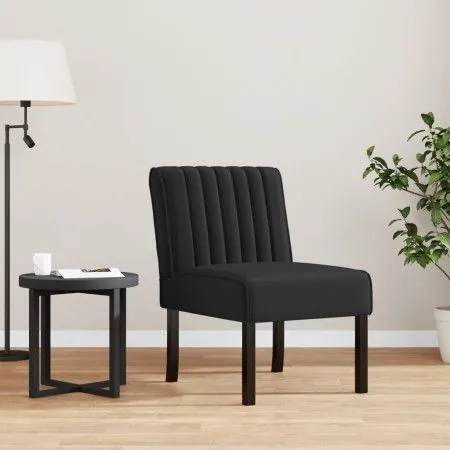 Silla tapizada de terciopelo negro de vidaXL, Sillas poltrona - Ref: Foro24-352454, Precio: 78,03 €, Descuento: %