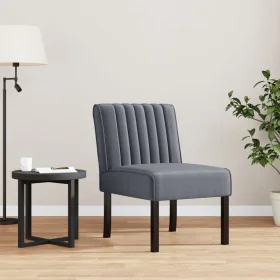 Silla tapizada de terciopelo gris oscuro de vidaXL, Sillas poltrona - Ref: Foro24-352452, Precio: 77,65 €, Descuento: %