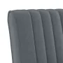 Dunkelgrauer, mit Samt gepolsterter Stuhl von vidaXL, Einfache Stühle - Ref: Foro24-352452, Preis: 77,65 €, Rabatt: %