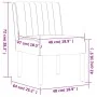 Dunkelgrauer, mit Samt gepolsterter Stuhl von vidaXL, Einfache Stühle - Ref: Foro24-352452, Preis: 77,65 €, Rabatt: %