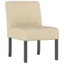 Silla tapizada de tela crema de vidaXL, Sillas poltrona - Ref: Foro24-352456, Precio: 76,02 €, Descuento: %