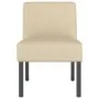Silla tapizada de tela crema de vidaXL, Sillas poltrona - Ref: Foro24-352456, Precio: 76,02 €, Descuento: %