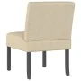Silla tapizada de tela crema de vidaXL, Sillas poltrona - Ref: Foro24-352456, Precio: 76,02 €, Descuento: %