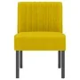 Gelber Samt gepolsterter Stuhl von vidaXL, Einfache Stühle - Ref: Foro24-352455, Preis: 64,58 €, Rabatt: %