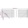 Cerca de alambre de acero galvanizado verde 2x10 m de vidaXL, Paneles de vallas - Ref: Foro24-154070, Precio: 117,47 €, Descu...