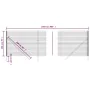 Cerca de alambre de acero galvanizado verde 2x25 m de vidaXL, Paneles de vallas - Ref: Foro24-154078, Precio: 232,97 €, Descu...