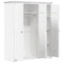 Armario BODO madera maciza de pino blanco 146x53,5x173 cm de vidaXL, Armarios roperos - Ref: Foro24-355062, Precio: 394,04 €,...