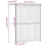 Armario BODO madera maciza de pino blanco 146x53,5x173 cm de vidaXL, Armarios roperos - Ref: Foro24-355062, Precio: 394,04 €,...