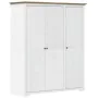 Armario BODO madera maciza pino blanco marrón 151,5x52x176,5 cm de vidaXL, Armarios roperos - Ref: Foro24-355063, Precio: 394...