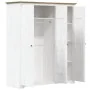 Armario BODO madera maciza pino blanco marrón 151,5x52x176,5 cm de vidaXL, Armarios roperos - Ref: Foro24-355063, Precio: 394...